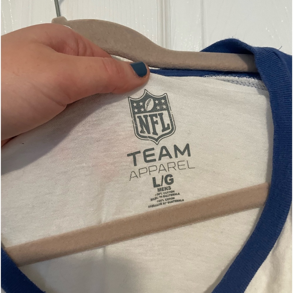 EUC long sleeve NY giants baseball style T-shirt - Picture 3 of 4